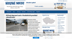 Desktop Screenshot of krajskenoviny.cz